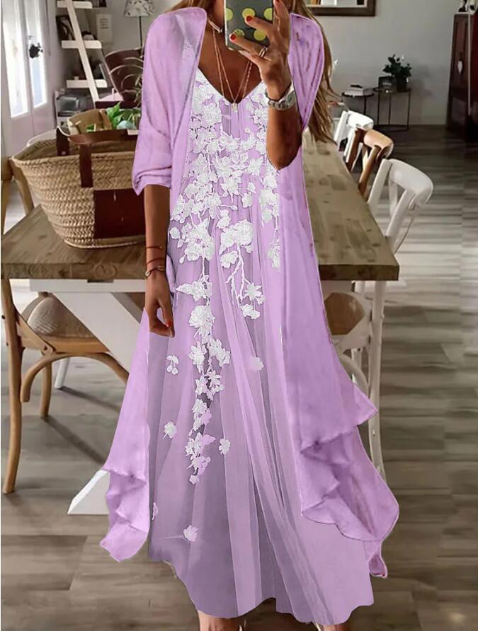 Cross-border Women's Print Holiday Strap Dress Indian Style
