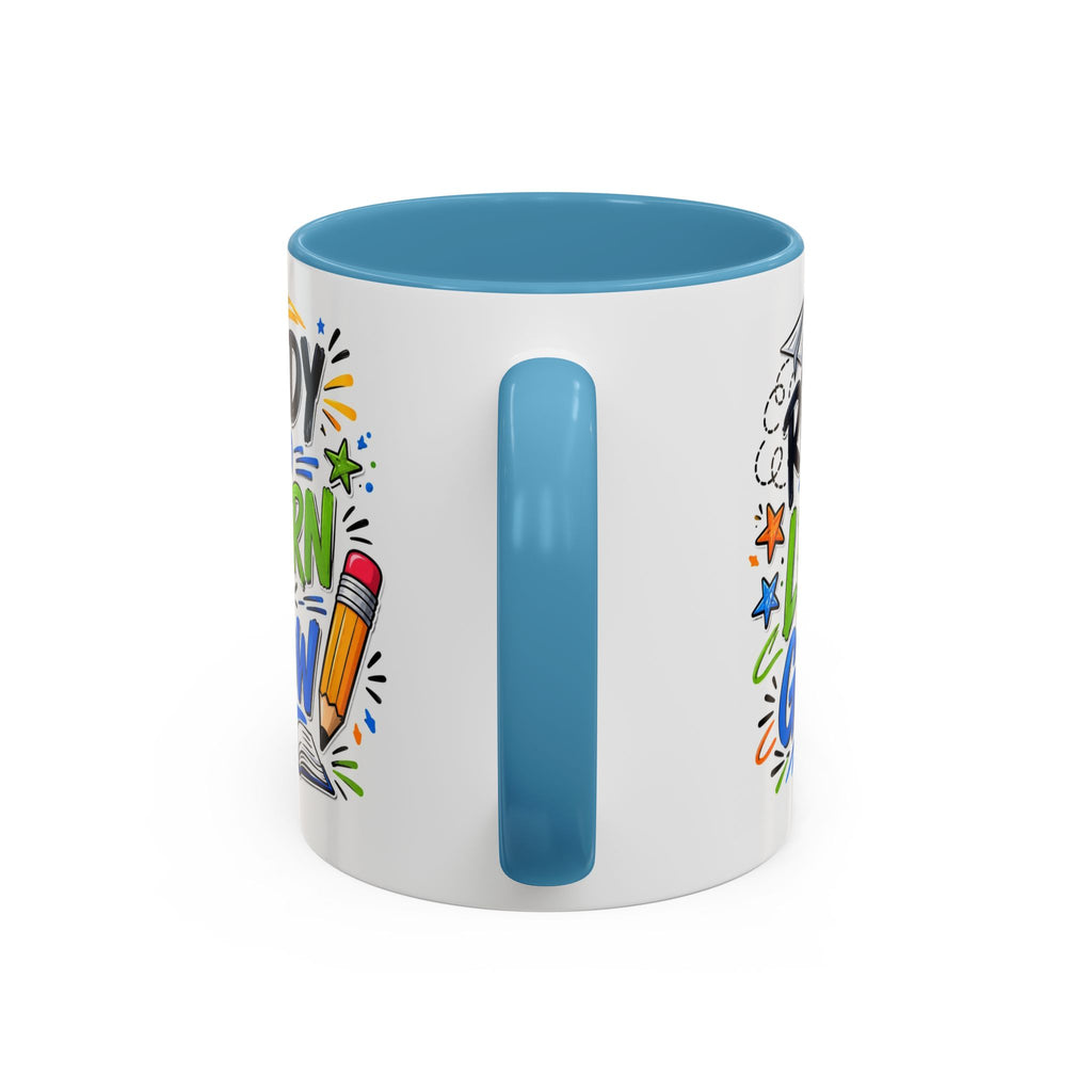 Ready to Learn & Grow Accent Coffee Mug — Teacher/Student Back to School Gift (11/15oz)