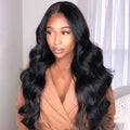 Medium Long Curly Wave Wig – Black, Dark Brown & Light Brown Synthetic