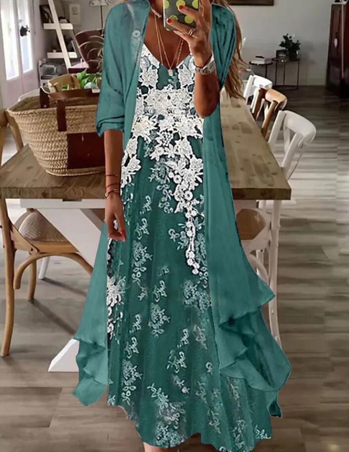 Cross-border Women's Print Holiday Strap Dress Indian Style