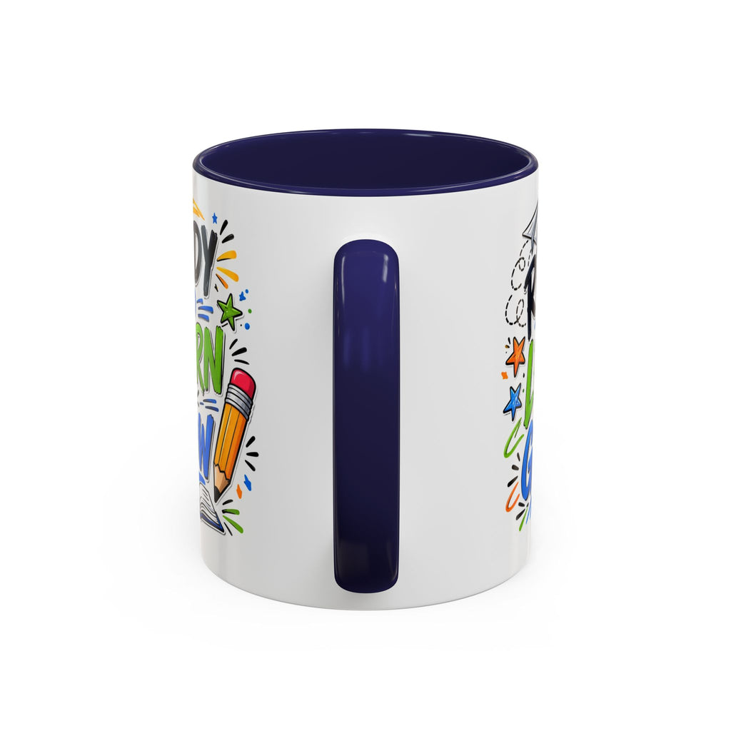 Ready to Learn & Grow Accent Coffee Mug — Teacher/Student Back to School Gift (11/15oz)