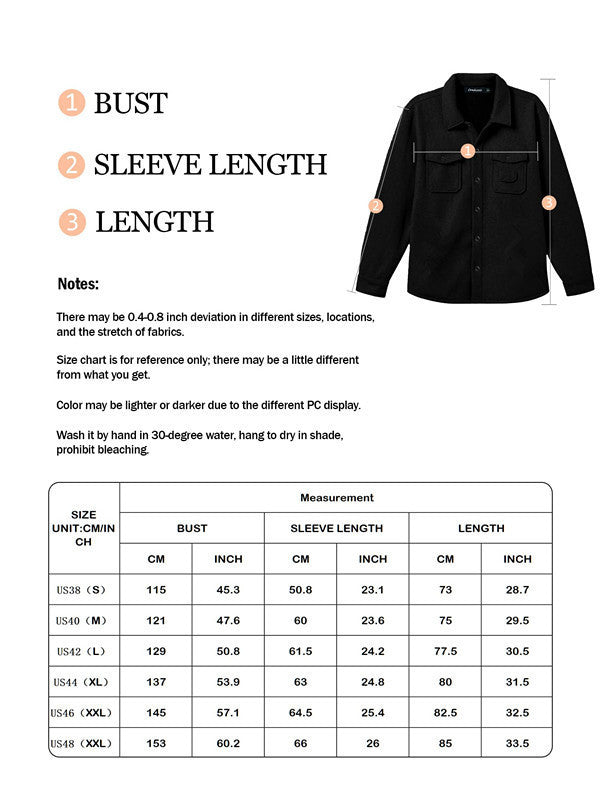 Men's European American Style Brushed Long Sleeve Cardigan Shirt