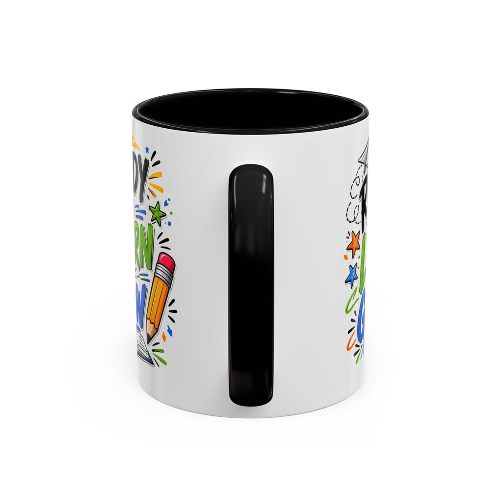 Ready to Learn & Grow Accent Coffee Mug — Teacher/Student Back to School Gift (11/15oz)