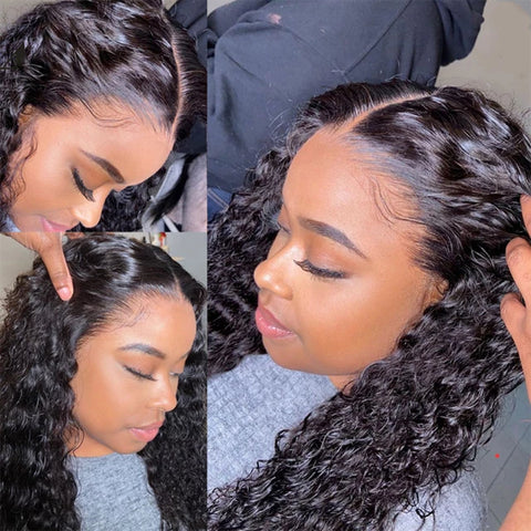 Wet and Wavy Bundles With Frontal Virgin Water Wave Human Hair