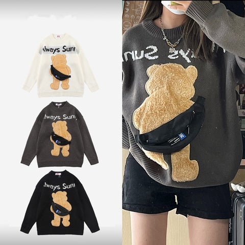 Autumn And Winter China-Chic Men's Long Sleeve Loose Sweater