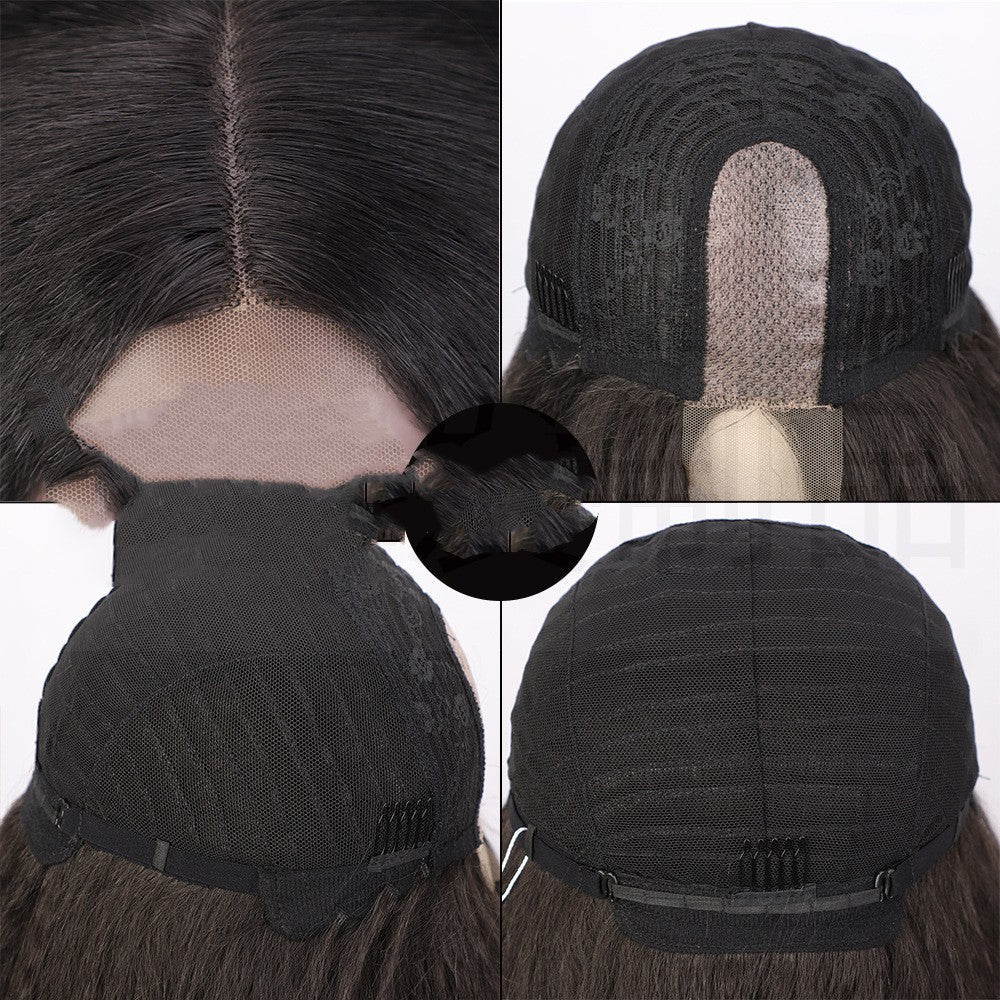 30" Straight Lace Front Wig – Long Synthetic