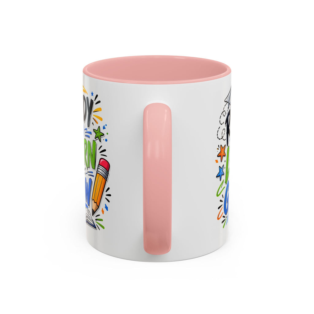 Ready to Learn & Grow Accent Coffee Mug — Teacher/Student Back to School Gift (11/15oz)