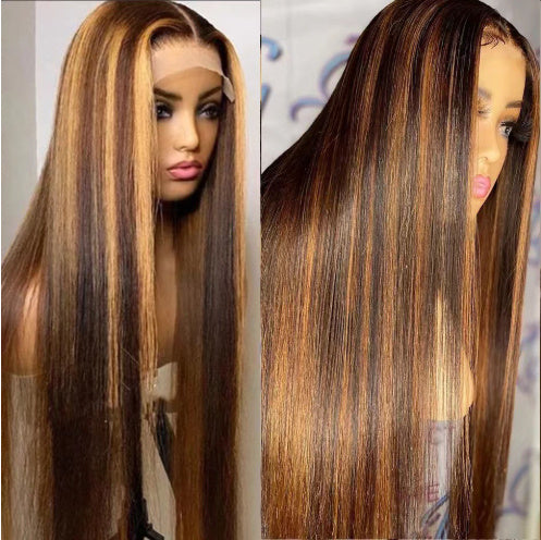Straight Wig – Brown Gradient | 9 Lengths 10"-26"