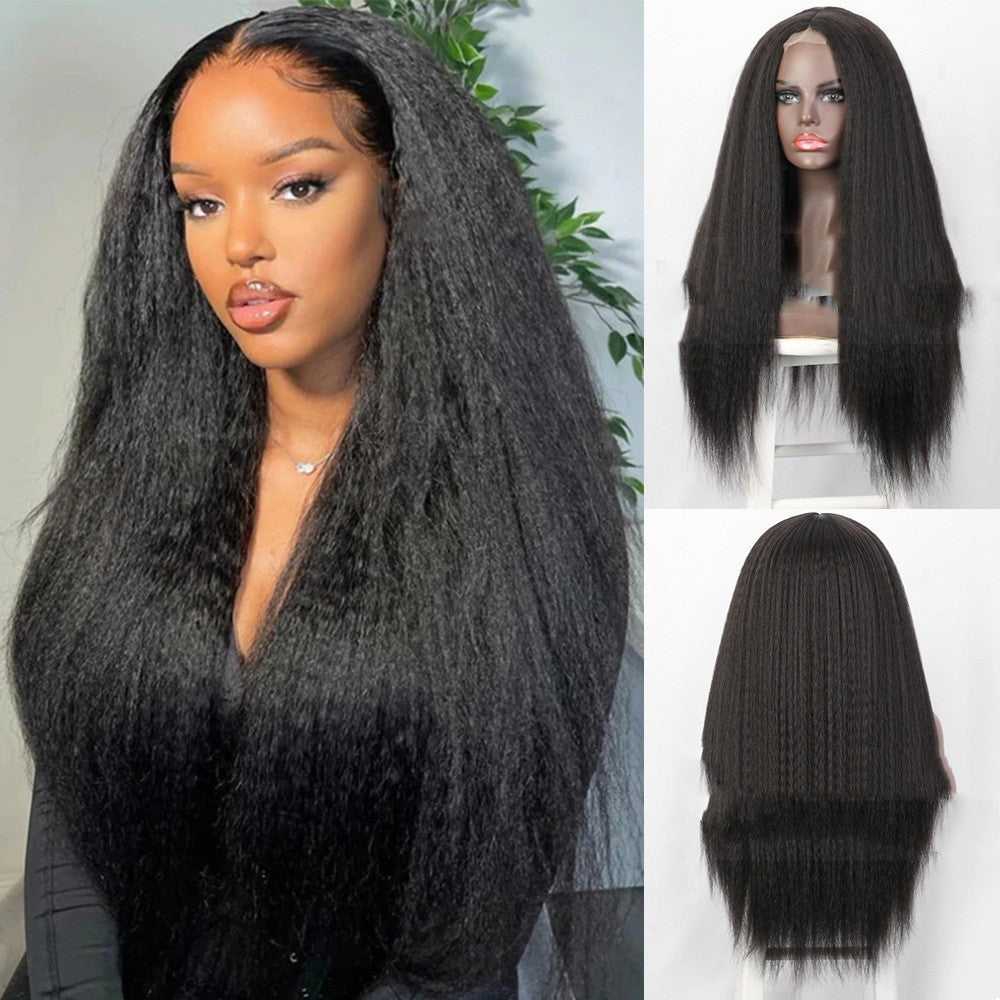 30" Straight Lace Front Wig – Long Synthetic