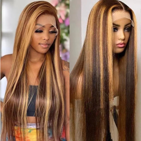 Straight Wig – Brown Gradient | 9 Lengths 10"-26"