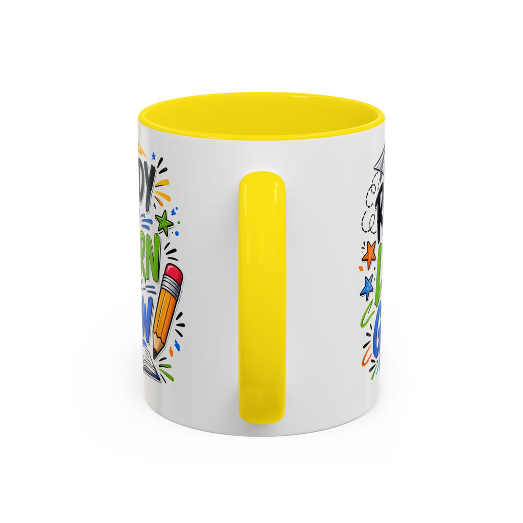 Ready to Learn & Grow Accent Coffee Mug — Teacher/Student Back to School Gift (11/15oz)