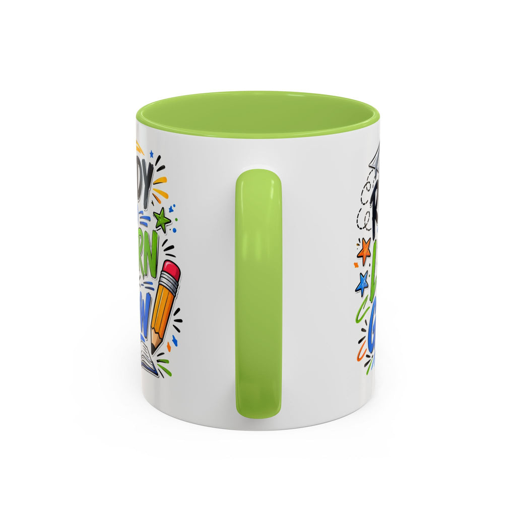 Ready to Learn & Grow Accent Coffee Mug — Teacher/Student Back to School Gift (11/15oz)