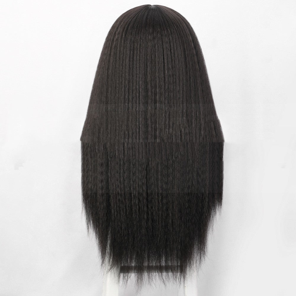 30" Straight Lace Front Wig – Long Synthetic