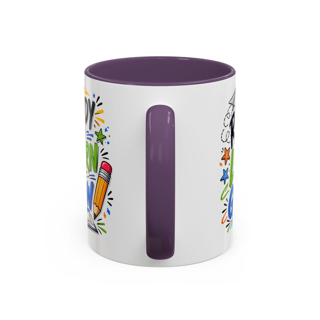 Ready to Learn & Grow Accent Coffee Mug — Teacher/Student Back to School Gift (11/15oz)