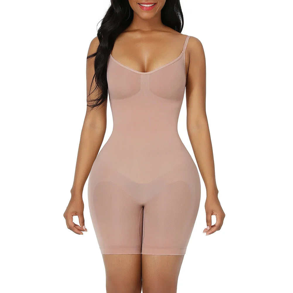 Colombianas Seamless Women Bodysuit Sculpting Push Up Butt Lifter Thigh Slimmer Body Shapewear