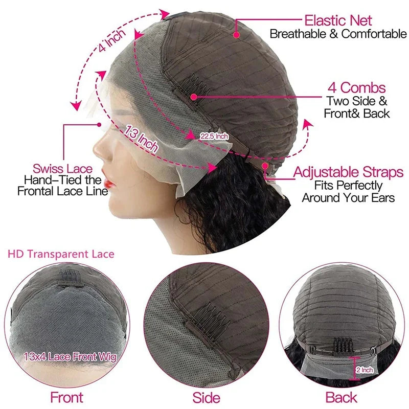 Body Wave Bob Wig - 13x4 Lace Front Brazilian Remy Hair