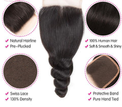 Brazilian Loose Wave Bundles With Closure