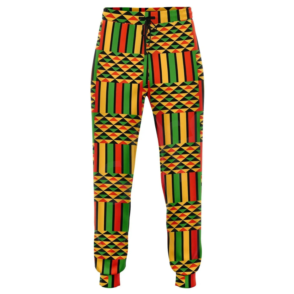 Tessffel Africa Native Tribal Culture Pattern Kente Retro 3DPrint Men/Women Harajuku Jogger Autumn Pants Sweatpants Trousers A1