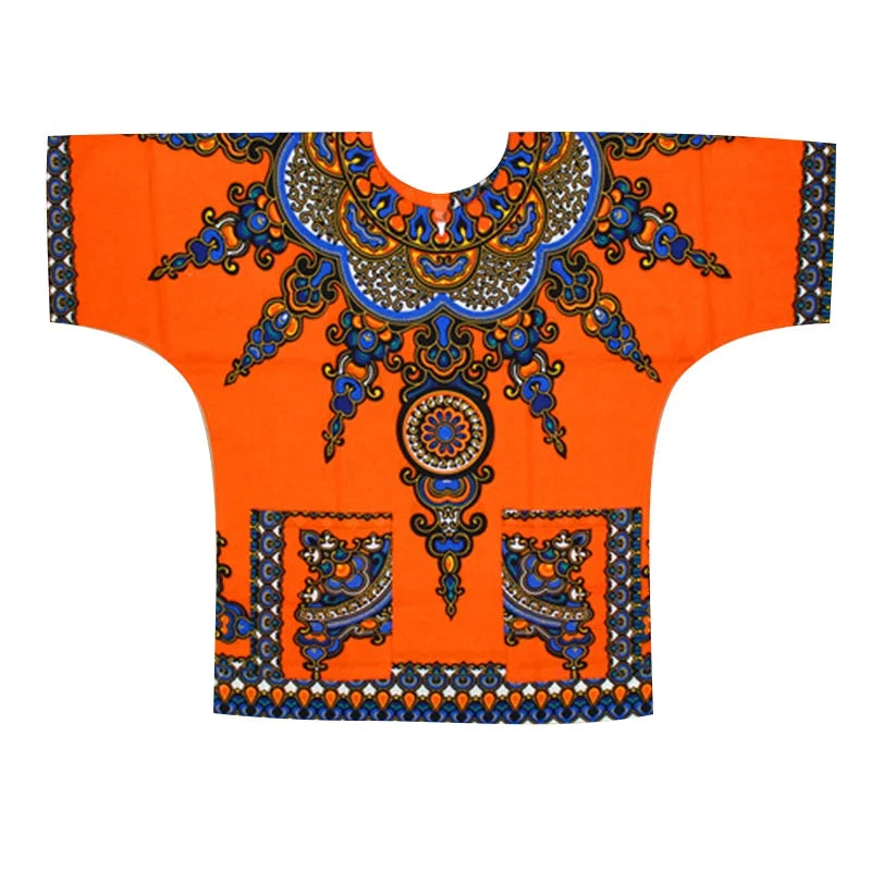 New fashion design African traditional printed 100% cotton Dashiki T-shirts unisex