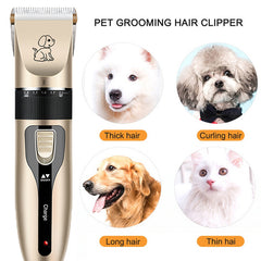 Dog or Cat Hair Clipper Pet Grooming Kit Rechargeable Trimmer