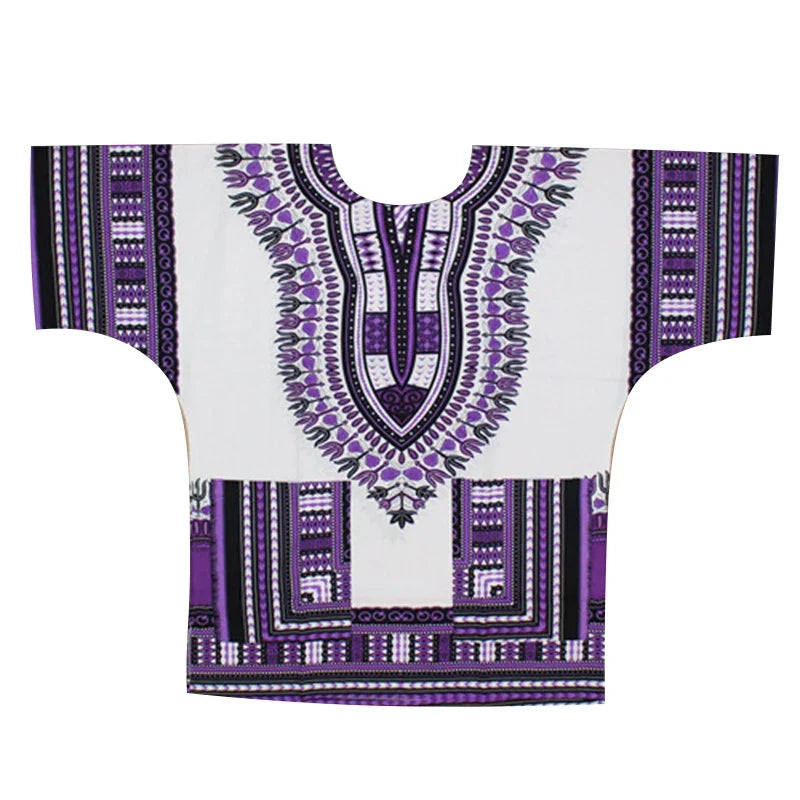 New fashion design African traditional printed 100% cotton Dashiki T-shirts unisex