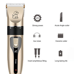 Dog or Cat Hair Clipper Pet Grooming Kit Rechargeable Trimmer