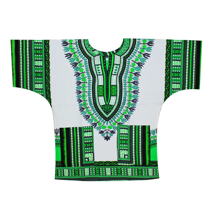 New fashion design African traditional printed 100% cotton Dashiki T-shirts unisex