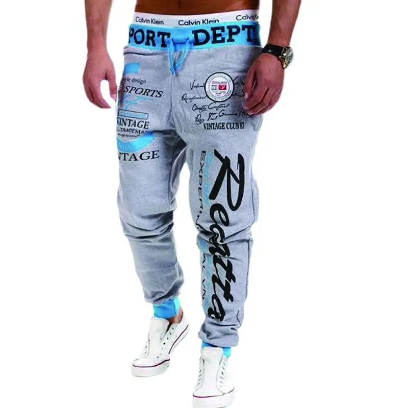 Men's Joggers Elastic Waist Pants Graphic Prints Street Wear  Hip Hop