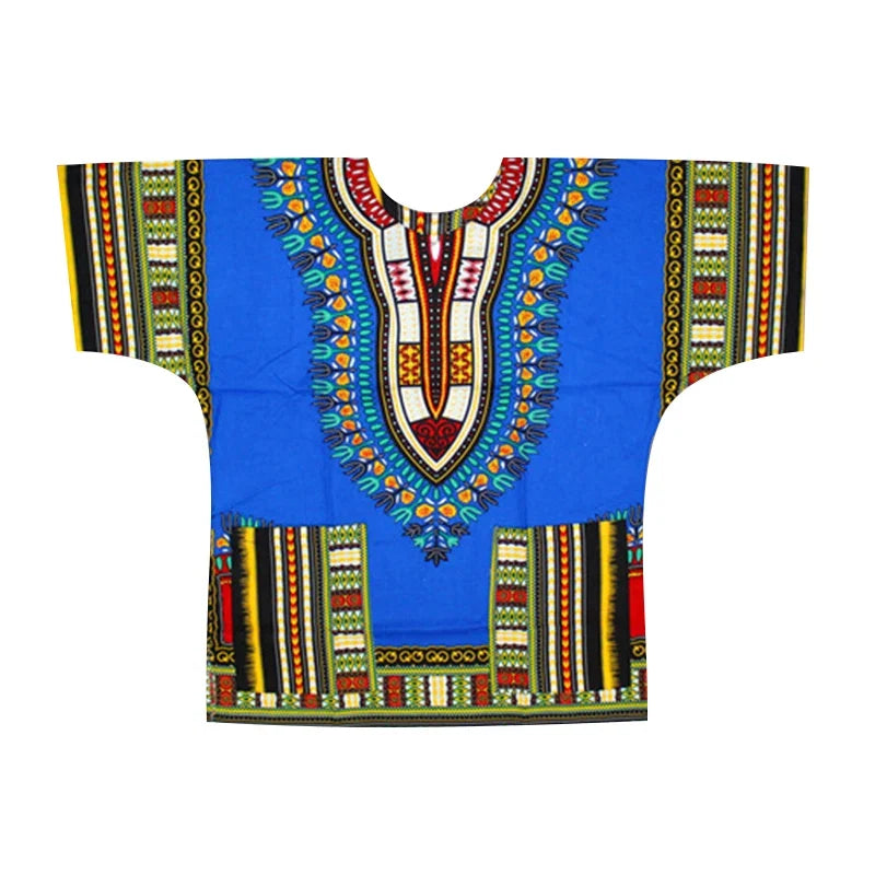 New fashion design African traditional printed 100% cotton Dashiki T-shirts unisex