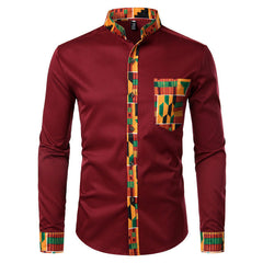 Men Casual Embroidered Design Shirt in a stylish, breathable fabric with intricate embroidery, perfect for casual and semi-formal occasions