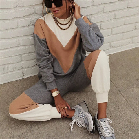 Fashion Sportswear 2 Pieces Suit Women's Clothing Tracksuit 2 Piece Set Women