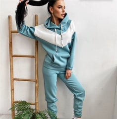 Fashion Sportswear 2 Pieces Suit Women's Clothing Tracksuit 2 Piece Set Women
