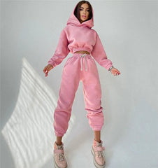 Fashion Sportswear Sweatshirt 2 Pieces Suit Women's Clothing 2 Piece Set Sweatsuit