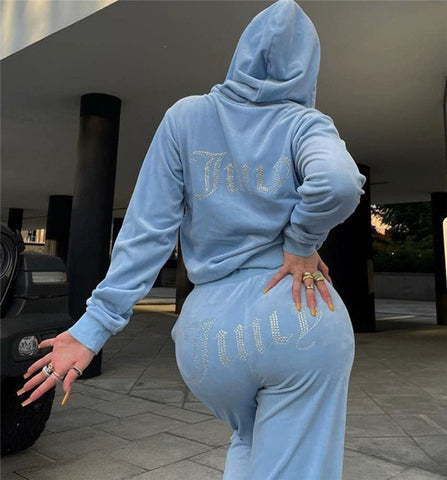 Fashion Sportswear 2 Pieces Suit Women's Clothing Tracksuit 2 Piece Set Women