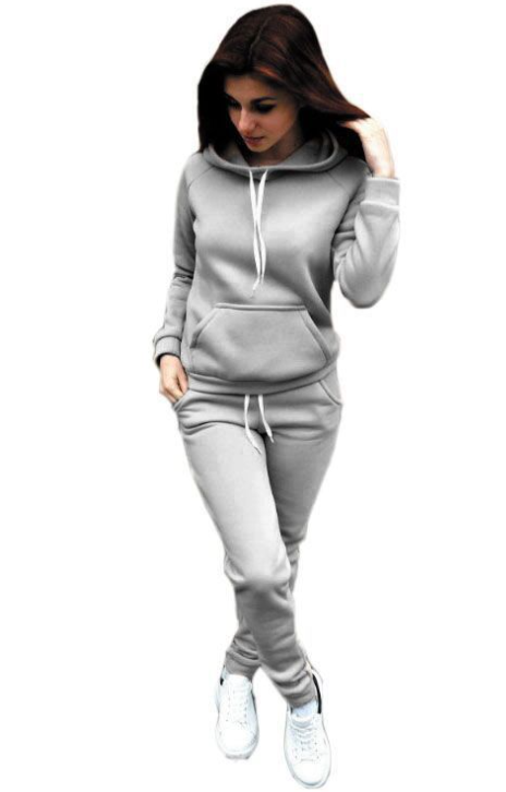 Winter 2019 Women 2 Piece Clothes Sweater Suit Sportswear=