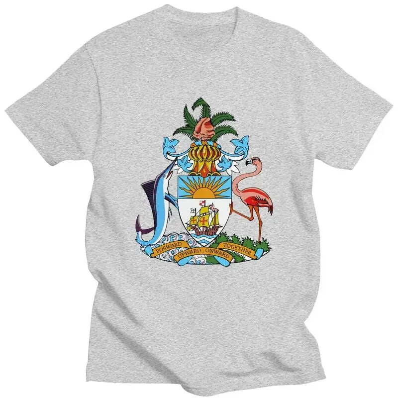 Bahamas Coat of Arms Men's Graphic T-Shirt