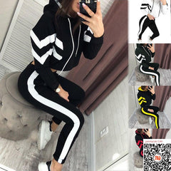 2023 Women's Sportswear Two-piece Set Kotorskitteratumenz Autumn Women Sport Suit