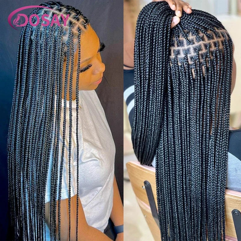 Box Braid Knotless Full Lace Wig - 36"