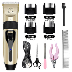 Dog or Cat Hair Clipper Pet Grooming Kit Rechargeable Trimmer