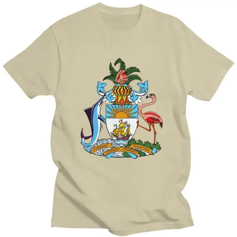 Bahamas Coat of Arms Men's Graphic T-Shirt