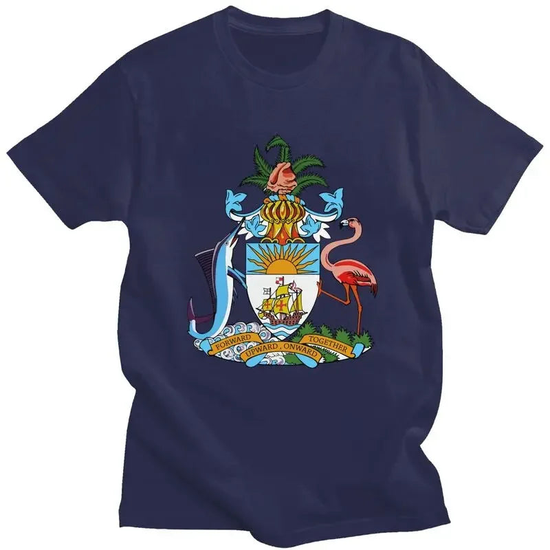 Bahamas Coat of Arms Men's Graphic T-Shirt