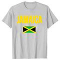 Clothing Casual T-shirts Jamaican Flag Jamaica Souvenir Love Travel Vacation Tee Tops Round Neck Short-Sleeve Fashion Tshirt