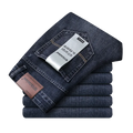 Wthinlee Men's New Business Casual Straight Stretch Jeans Fashion Classic Denim Male Brand