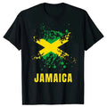 Clothing Casual T-shirts Jamaican Flag Jamaica Souvenir Love Travel Vacation Tee Tops Round Neck Short-Sleeve Fashion Tshirt