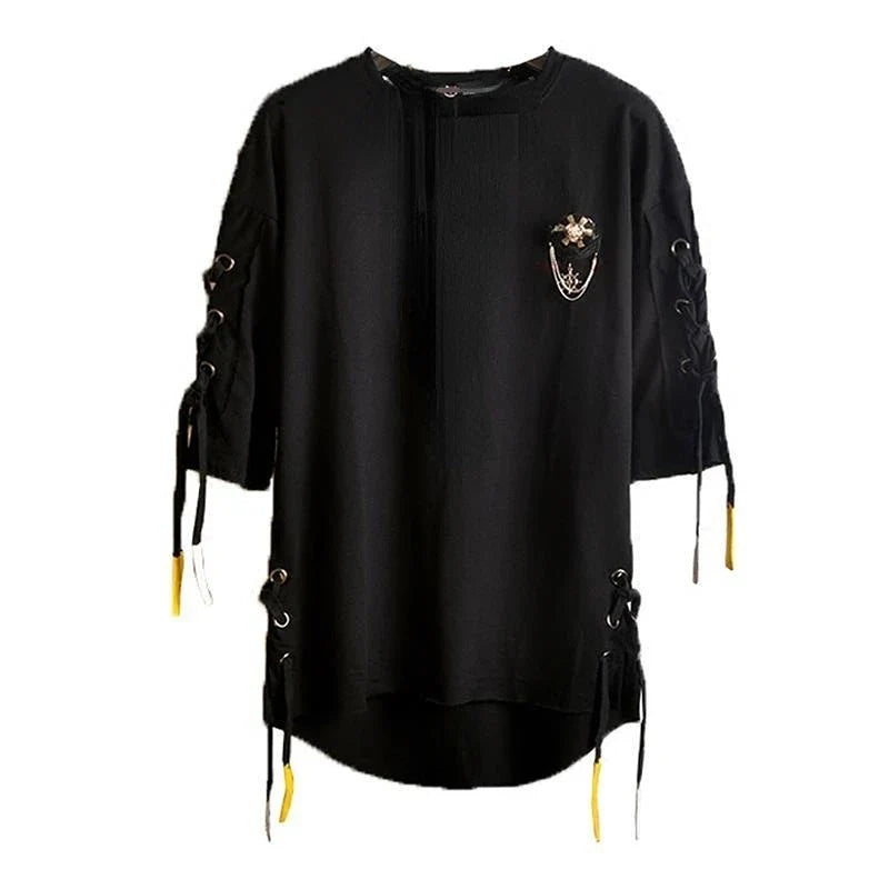 Summer Techwear Anime Men's T Shirts Harajuku Y2k Fashion Trending Streetwear Hip Hop Punk Men Women Clothing School Student