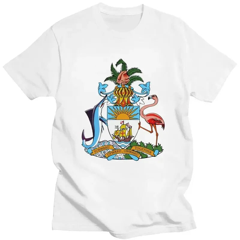 Bahamas Coat of Arms Men's Graphic T-Shirt