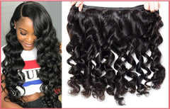 Brazilian Loose Wave Bundles With Closure