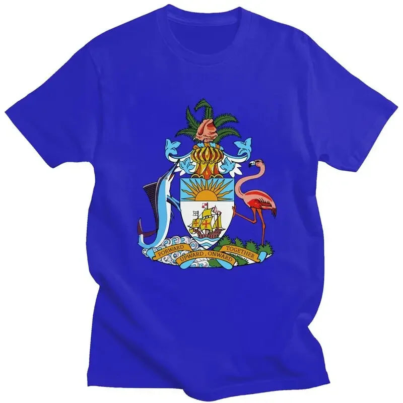 Bahamas Coat of Arms Men's Graphic T-Shirt