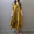 Indian Dress Women Kurties Pakistani Vintage Boho Ethnic Long Sleeve Maxi Dress