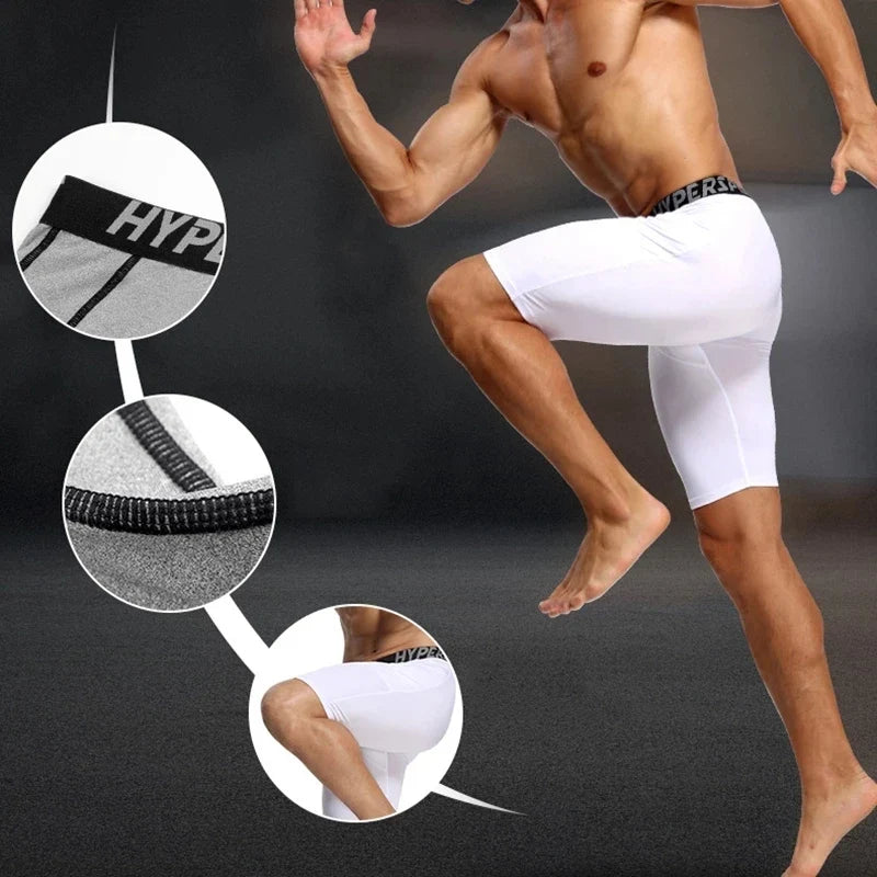 Compression Shorts Men Summer Sportswear Training Tights Gym Fitness Short Leggings Sport Bottoms Running Pants